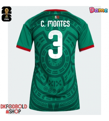 Mexico Cesar Montes #3 Hjemmebanetrøje Dame VM 2026 Kort ærmer